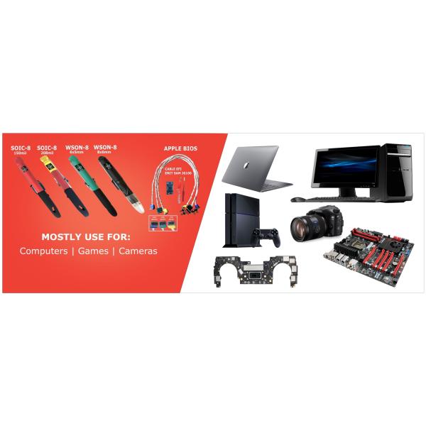 WSON  POGO PIN ADAPTER 8x6mm 6*5mm IC with guide cap for in board programmer computer repairing tool