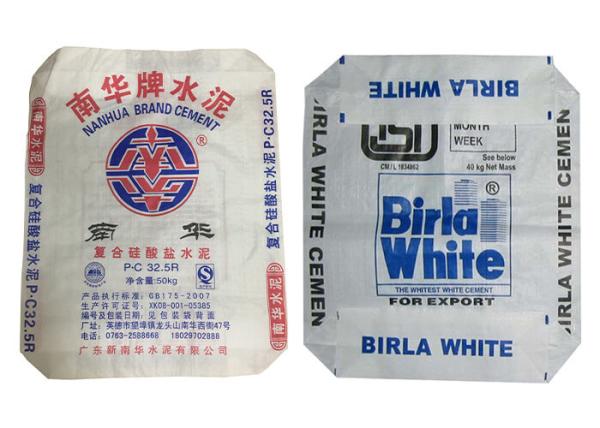 Customized 50 Kg PP Polypropylene Cement Bags With Valve Bopp Laminated