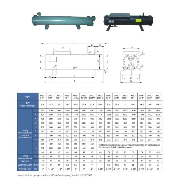 Small Marine Cooling Seawate Water Coole Condense Water Cooled Condenser Coil Price