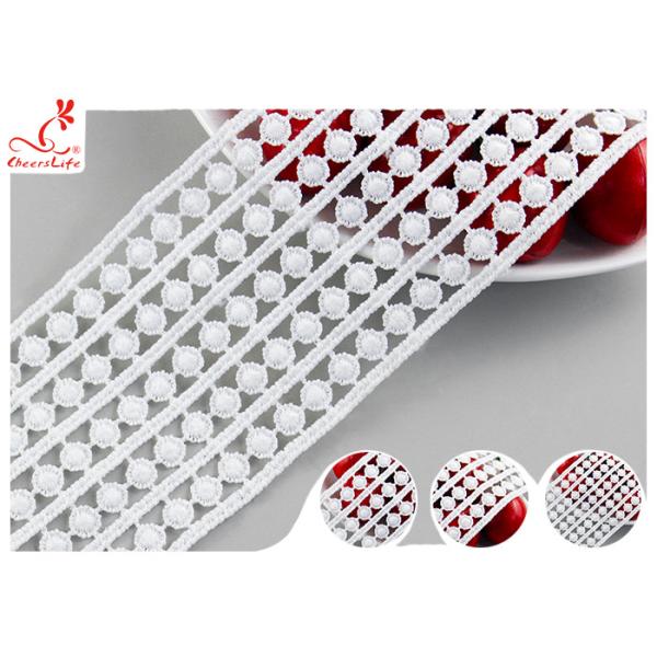 шнурок ширины 6.5км расстворимый в воде/лента шнурка домашней ткани флористическ