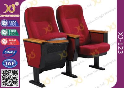 Audience Solid Rubber Wood Armrest Conference Room Seating Sound Absorption Big Leg