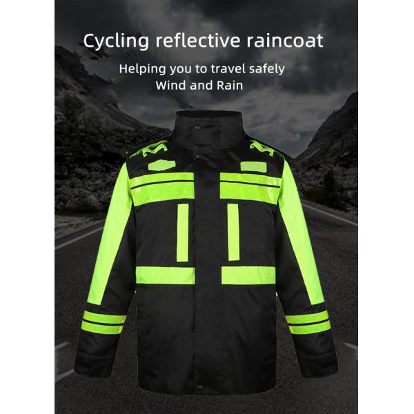 Oxford Waterproof Fluorescent Work Coats Windproof Zipper Design