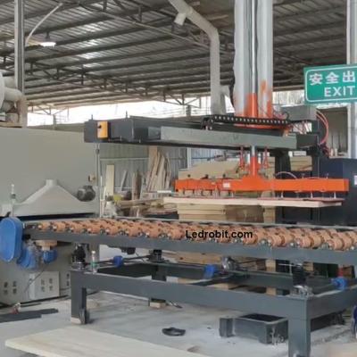 Máquina de carregamento de placas de madeira com controlo PLC de 800 kg de aço
