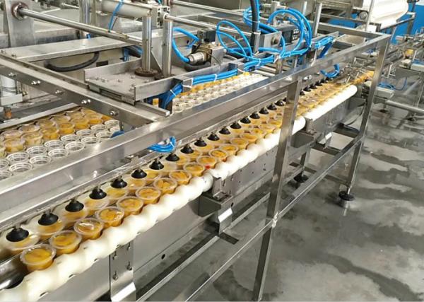 Plastic Cup Canned Food Production Line , Fruit And Vegetable Processing Equipment