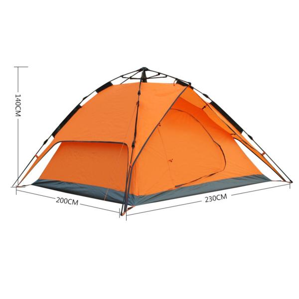 Instant Family Tent 3 to 4Person Large Automatic Pop Up Tents Waterproof for Outdoor Sports Camping Hiking(HT6004)