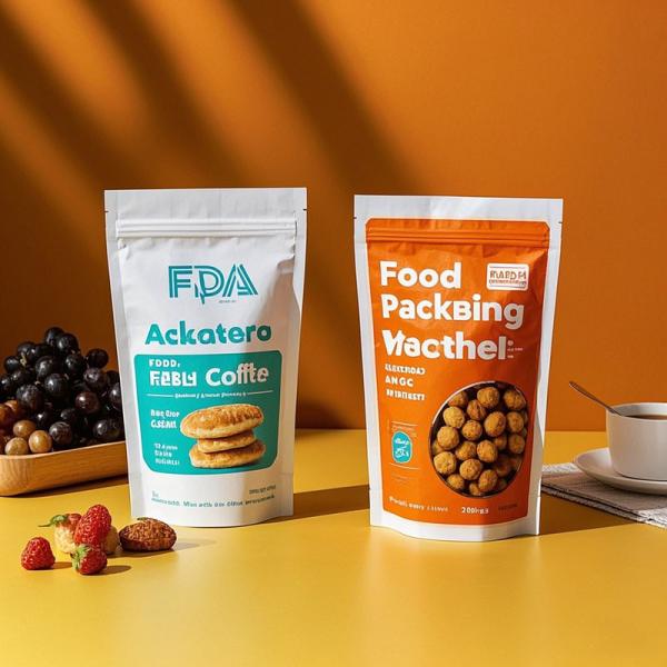 Food Packaging Bags - FDA Approved Stand Up Pouches with Ziplock & Custom Printing for Snacks, Coffee, Bakery 