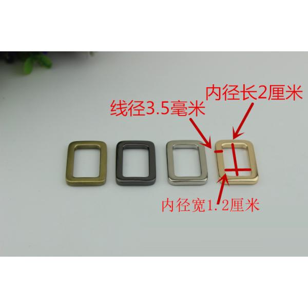 Wholesale Factory Made Thickness 3.5 MM Zinc Alloy Metal Square Buckle For Handbag