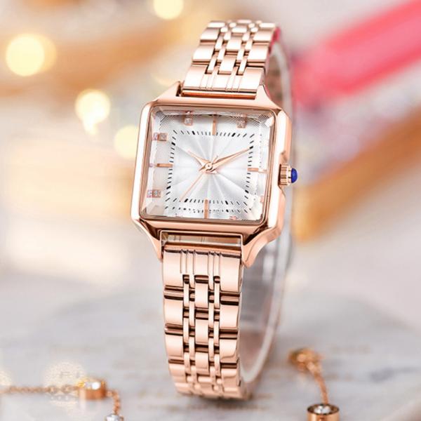 Spiral Crown Vintage Diamond Quartz Watch 3ATM Waterproof