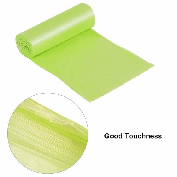 100 % Small Compostable Trash Bags , Flat Bin Liner Bags 0.01 - 0.08 Mm Thickness