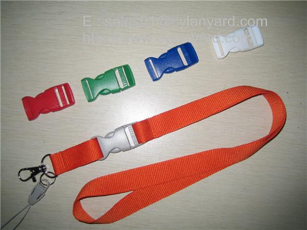 Dyed colour polyester lanyards with metal loop clip, dye colored badge lanyards,