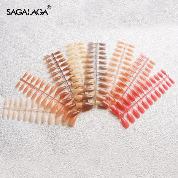 Logo Customers' Logo Short Custom Size Curved False Flat Square Nails Press On Full Cover Tip Kit Soft Gel X Nail Tips