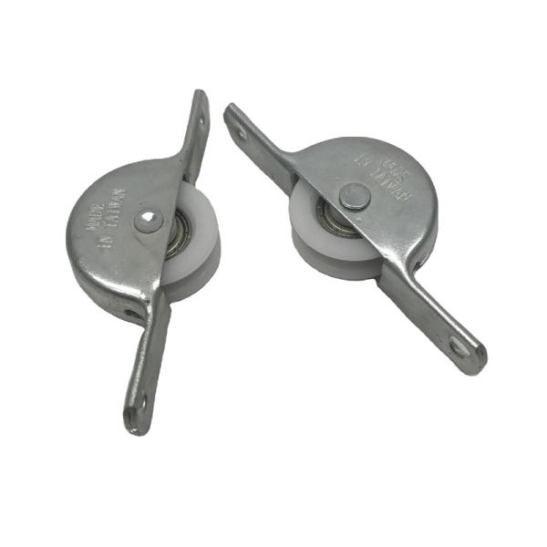 Aluminium Door And Window Accessories 24mm U Groove Nylon Pulley Wheel Iron Wheel Sliding Steel Door Wheels