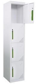 Thickness 1.2mm Metal 4 Door Steel Lockers For Small Office