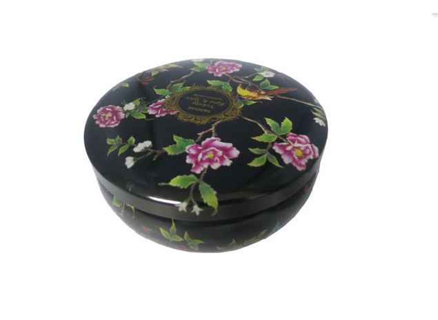 D112mm Belly Shaped Candle Tin Box Printing For Holiday , Candle Tins With Lids