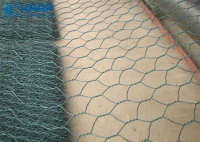 O fio sextavado pesado tecido PVC da ourela da malha 3.4mm das cestas de Gabion constrói facilmente