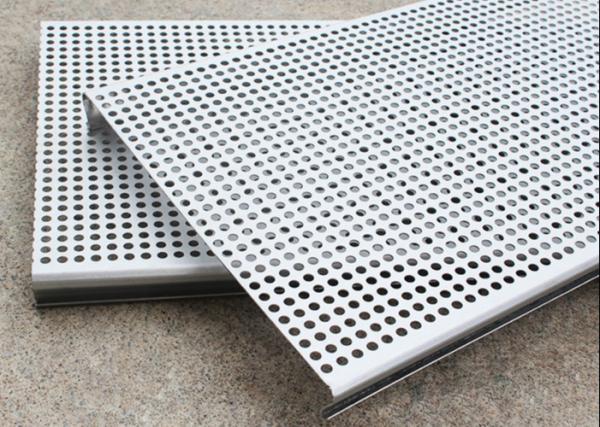 PVC Coated Aluminum Perforated Ceiling Tiles 3003H24 Suspended