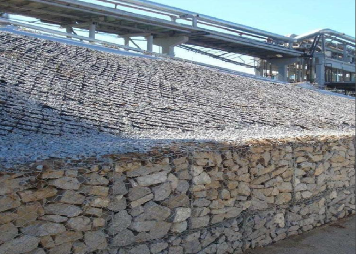 Durable Stone Filled Gabion Wire Mesh For Retaining Walls And Erosion Control