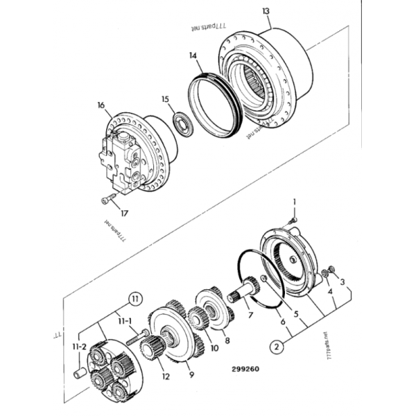 JS130 JS160 Final Drive for JCB Excavator spare parts 20/925463 20925463 Travel Motor Assembly