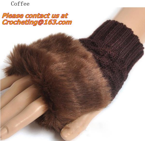 100% acrylic knitted baby lovely jacquard glove, New Product Acrylic Cotton Jacquard Knitt
