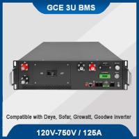 GCE BMS 160S 512V Système de gestion de la batterie Travailler avec Deye Sofar Inverter 125A Avec 16S BMU Pour le système de stockage d'énergie