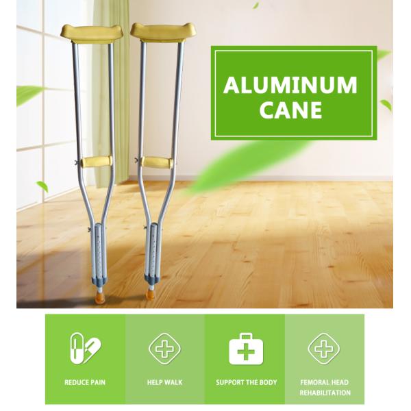 New type good design silver adjustable aluminium crutch for sale