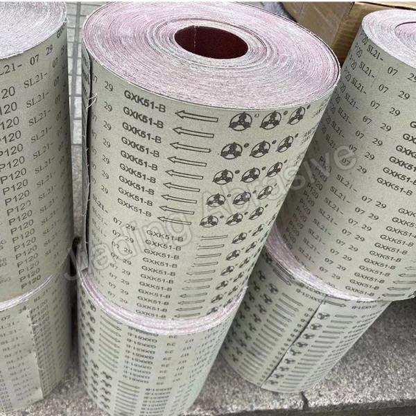 Resin-Over-Resin Cotton Abrasive Cloth Roll Grit size 40-240 for OEM X Aluminium Oxide