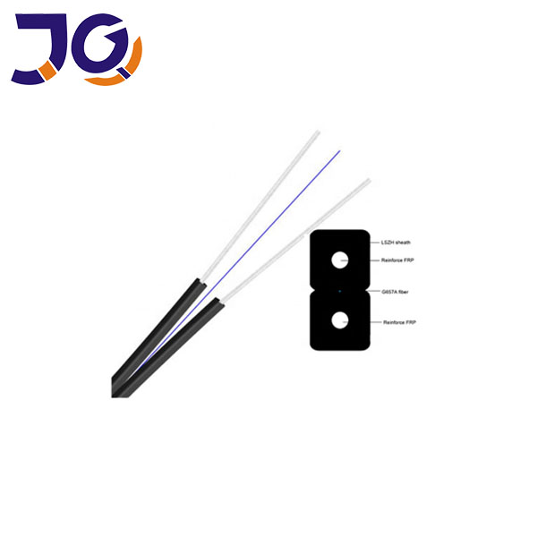 LSZH Sheath Plywood 2 Core Ftth Cable Outdoor Aerial