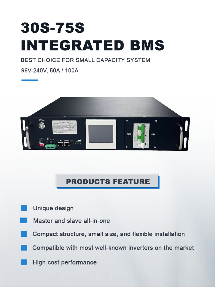 30S 45S 60S Интегрированный BMS для бесперебойного питания UPS 192V 240V 50A 100A LifePO4 BMS для жилых ESS
