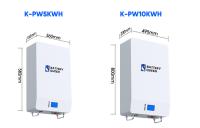 6000 bateria de lítio luxuosa da parede da energia do poder dos ciclos 10kwh para a casa de campo solar