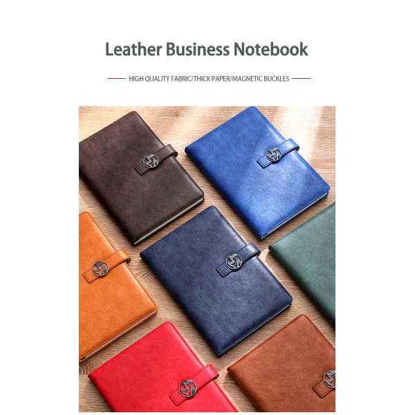 Cahier avec couverture en cuir PU pour cadeaux d'affaires avec fermeture magnétique pour fournitures scolaires et de bureau