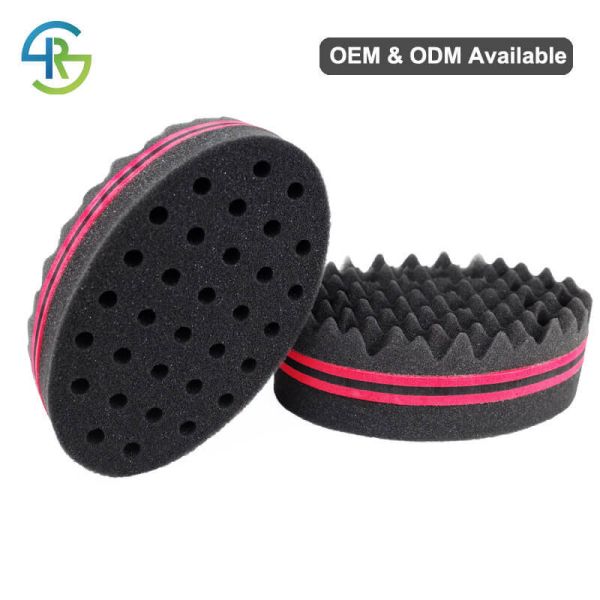 Red Blue Double Sided Twist Sponge 7mm Hole Afro Hair Twist Sponge