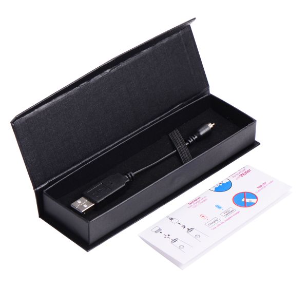 2025 New USB Rechargeable Stainless Steel Massage Stick Vibration Necklace