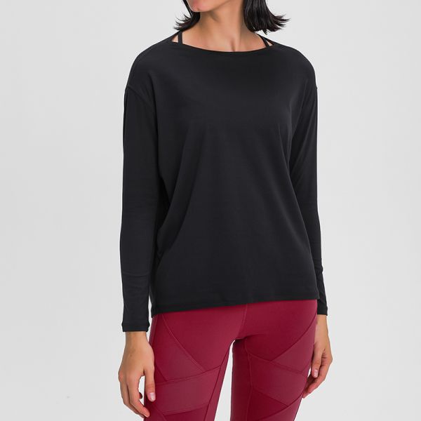 Soft Modal Long Sleeve Boat Neck Top and Leggings Set Dusty Blue Stretchy Breathable