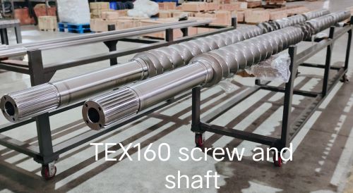 TEX160 Wear Resistance Screw Elements and Milling Shaft for Twin Screw Extruder