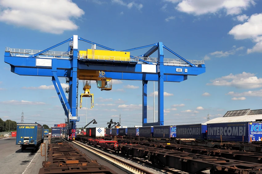 Custom Heavy Duty 50t-80t Automated RMG Container Gantry Crane | PLC Remote Control Rail Mounted Gantry Crane