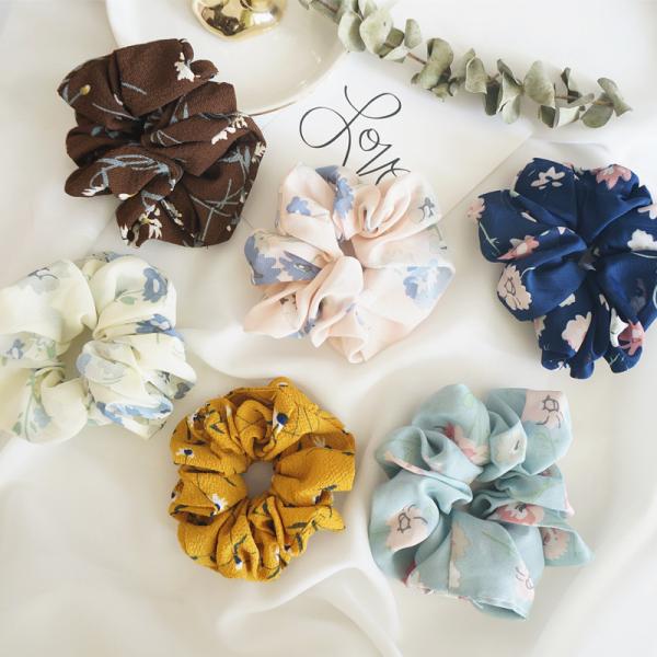 professional spring/summer chiffon hair scrunchies lady OL hair corset fabric rope headwear accessories