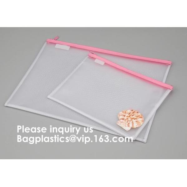 Mesh Bag/Zipper /Mesh Pouch/File,Promotional Plastic Mesh Clear File Bag With Zipper,Jewellery Gift Clear Mesh Pouch