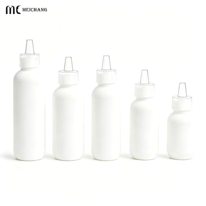 60G 80G 100G 120G 150G Multi-Size HDPE Squeeze Tip Bottles for Skincare Serums & Scalp Care Custom ODM OEM Packaging(MC-1417)