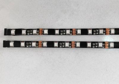 5m Flexible SMD 5050 Led Strip Light , Black PCB RGB LED Light Strips IP65