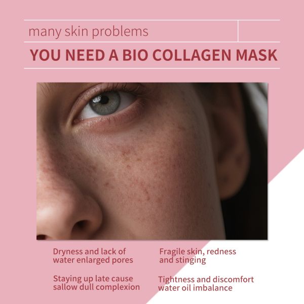 Night Time Deep Hydration Lifting Firming Collagen Facial Sheet  Color-Changing Anti-Aging Biocollagen Spa-Manufacturer Custom