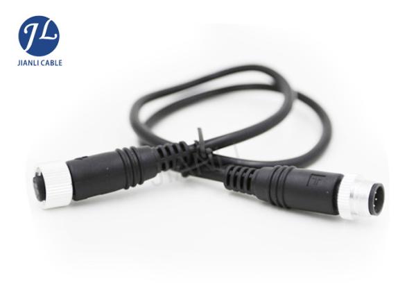 Male To Female Onnector 6 Pin Mini Din Cable For Car Top View Camera System