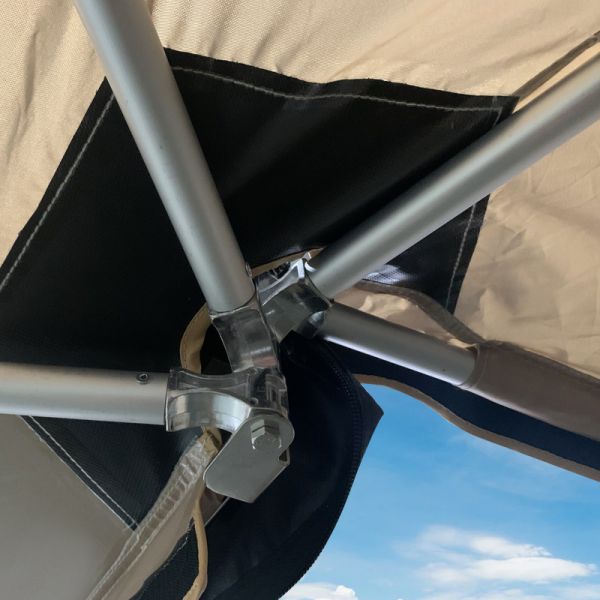 Camping Oversized Sunshade  Rain Proof Oxford Cloth  Fully Automatic Pole Fan Shaped Car Side Tent
