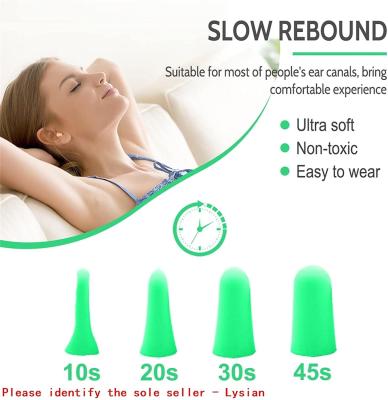 38dB SNR 31dB NRR Noise Dampening Foam Ear Plugs 12*7*24mm
