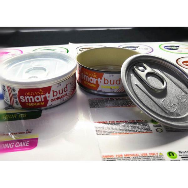 Tinplate Material Smoking Items 16 Flavors Sealed Tin Cans 3.5 Gram