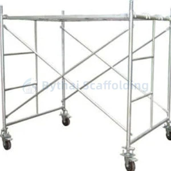 Pre-Galvanized Metal Step Ladder Frame Scaffolding For Commercial And Industrial Use