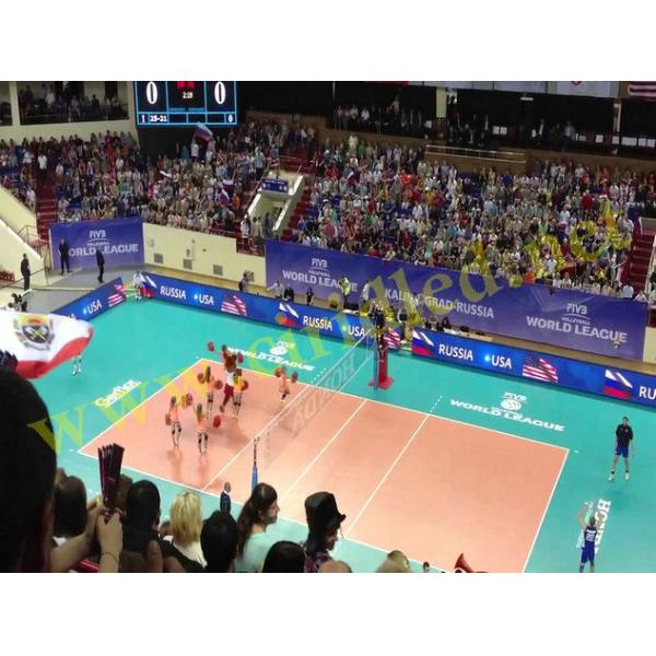 HD P10 Led Stadium Advertising Boards High Transparency For Football / Basketball Perimeter