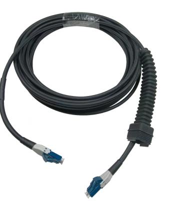 NSN Boot Duplex LC Patch Cord Black for Outdoor Cable Solution