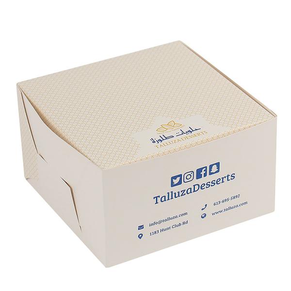 Food Grade Personalized Easy Folding Cardboard Take Away Custom Pastry Boxes Cookies Packaging