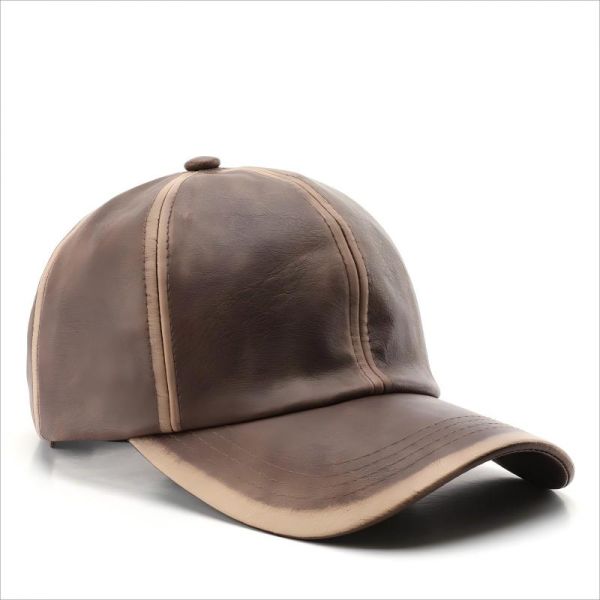 Fashional Classical Solid Color PU Baseball Cap