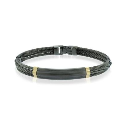 Bracelet en cuir tissé pour hommes rétro avec boucle magnétique Bracelets Unisexe